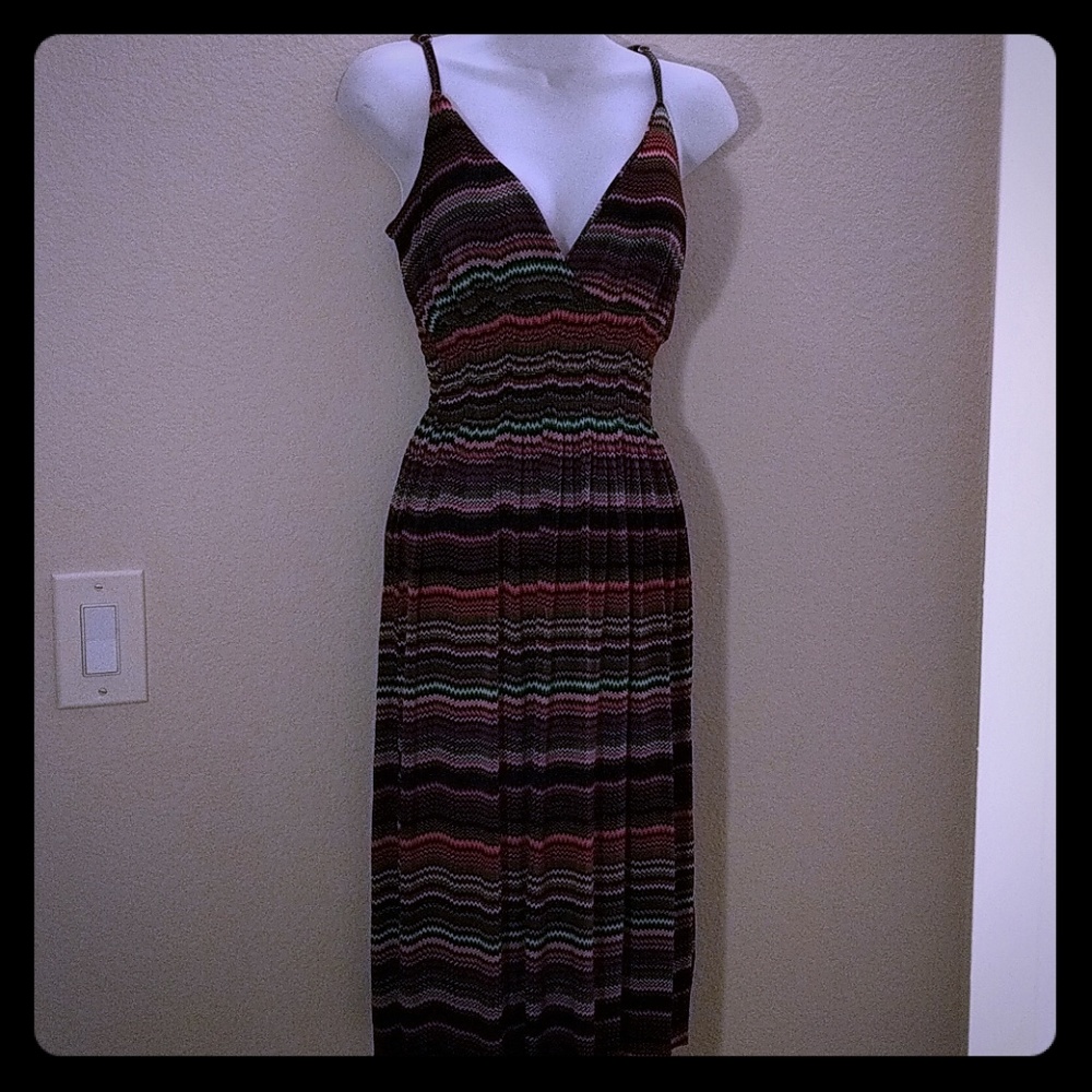 Beautiful multi-colored striped dress